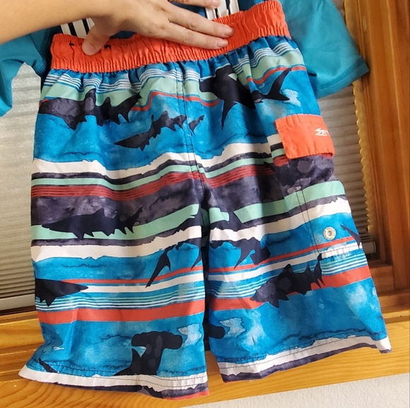 3/$13 EUC Child swim trunk + 2 rash guards - Picture 3 of 8